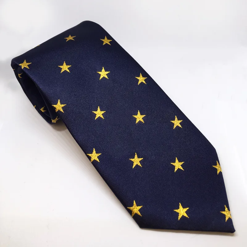 Equetech Showing Tie Star Junior Navy/Gold